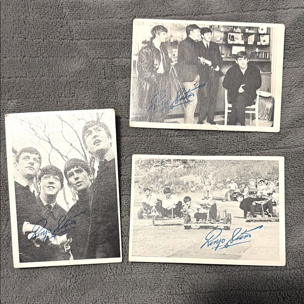 Beatles Trading Cards Signed